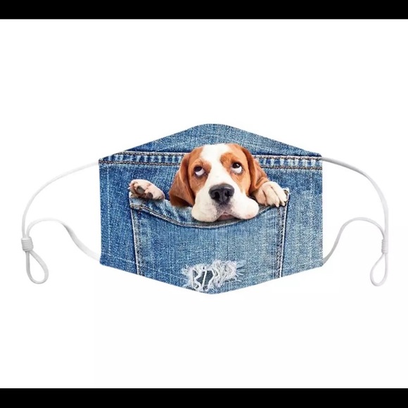 New 2 pack Light weight Denim Mask - Picture 2 of 2